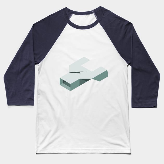 Vector Paperplane Ketch Baseball T-Shirt by Softawareness